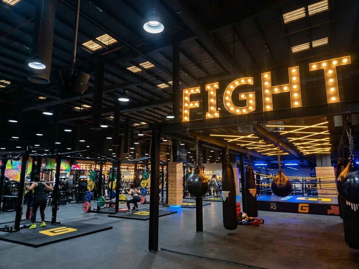 Gym and fitness studio fit-out